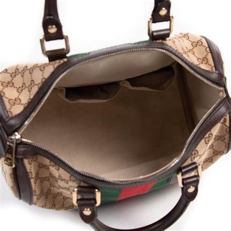 gucci vintage web boston bag sbn|authentic Gucci Boston bag.